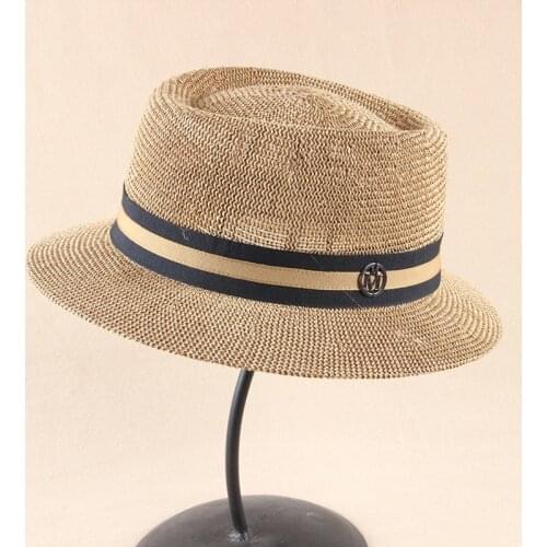 2020 Sale Hot Summer Sun Hats For Women M Letter Wide Ladies Straw Hat Beach Vacation Girls Hat