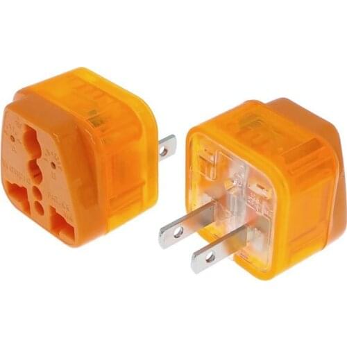 USA/Canada 2 pin Travel Adapter AC Power Plug Convert World Plug / Surge protector