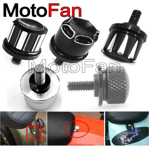 Stylish Motorcycle Seat Bolt Screw Replacement 1/4" - 20 Thread CNC Aluminum for Harley 1996-2017 Sportster Street Bob
