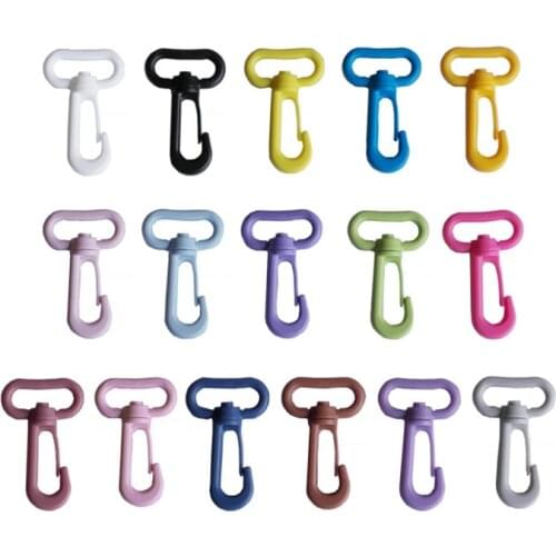 Sutoyuen 50pcs Plastic Snap Hooks Rotary Swivel Backpack Belt Straps Buckles Briefcase Strap Clasp Garment Webbing 25mm