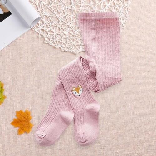 Spring Girls Tights Korean Cotton Pants Kid Knitted Pantyhose Lovely Pattern Comfort and Soft Stockings for 1-12Y