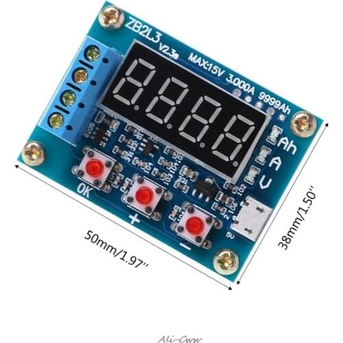 ZB2L3 Li-ion Lithium Battery Capacity Tester Resistance Lead-acid Battery Capacity Meter Discharge Tester Analyzer