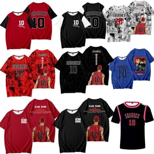 Slam Dunk Shohoku High School 3D T Shirt Men Women Sakuragi Hanamichi Cosplay Short Sleeve Funny Tshirt Graphic Tees Streetwear