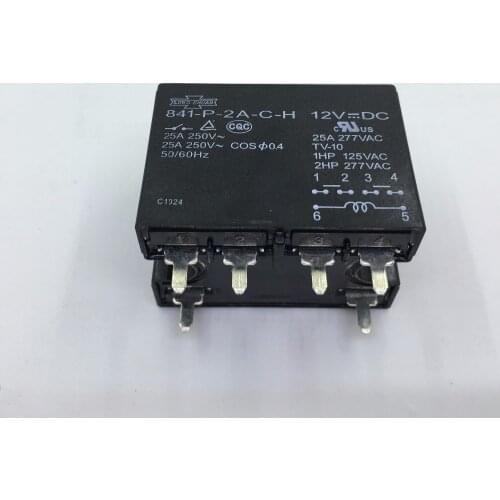 1PCS-5PCS/LOT Relays 841-P-2A-C-H 12VDC 25A DIP6 12V