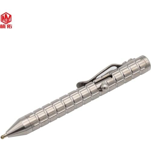 1PC Various Patterns Titanium Alloy Bolt Spring Press Signature Writing Pen EDC Broken Window Multi-tool Glass Breaker