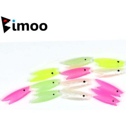 2cm 0.3g Pink / White / Yellow / Luminous Silicone Soft Fish Head DIY Sabiki Rig material Lure Soft Bait for Makerel White fish