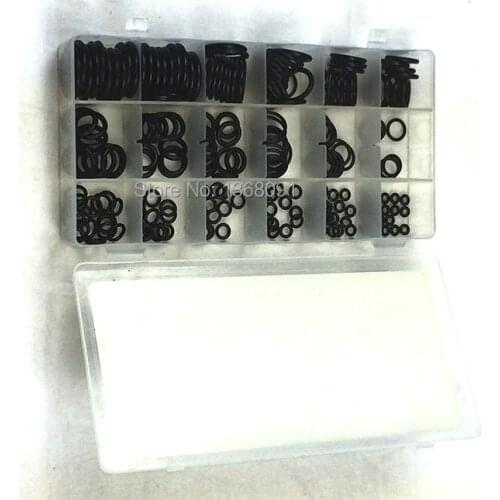 225Pcs High Temperature / O-ring Kit BLACK Metric "O"-ring seal Seals Nitrile Rubber with box Pack