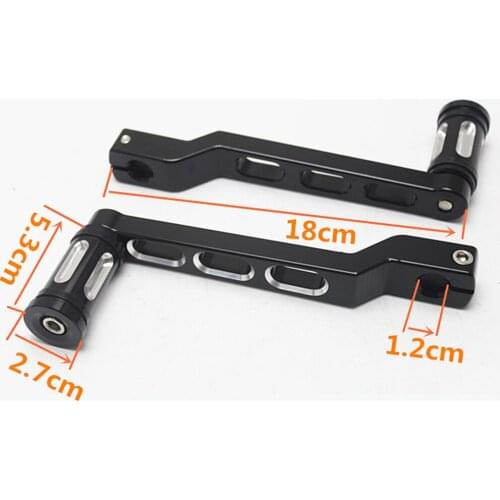 2x Motorcycle Heel Toe Shift Levers For Touring Softail Electra Glide