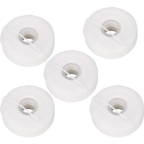 5 Rolls 50m Oral Hygiene Teeth Cleaning Dental Floss Spool Wax Mint Toothpick Tooth Clean