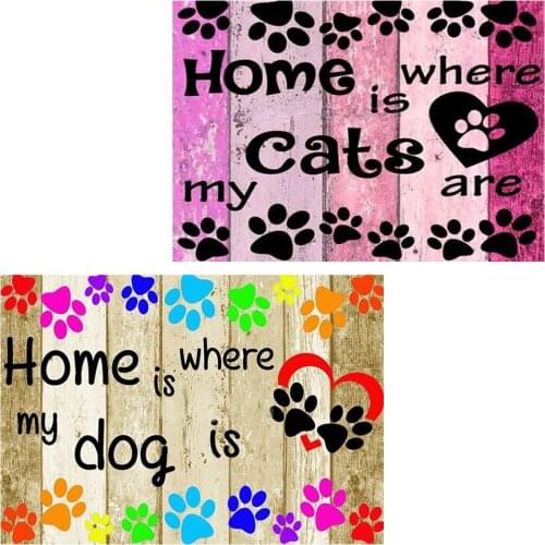 5D DIY Diamond Painting Home Sweet Text Full Drill Round Diamond Embroidery Cartoon Art Kit Hobbies And Crafts 30*40