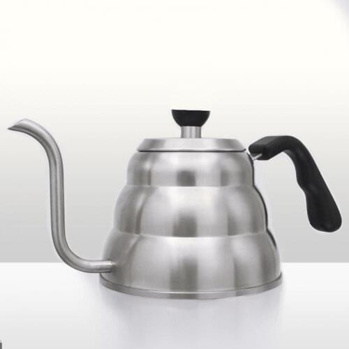 60% Hot Sales!!! 1/1.2L Stainless Steel Pour Over Tea Coffee Kettle Gooseneck Drip Pot Teapots