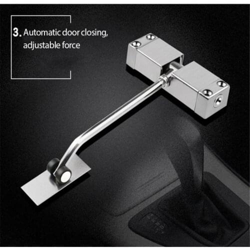 The Door Closing Stainless Steel Automatic Spring Door Closer Door Closing Device Can Adjust Device Furniture Door Hardware