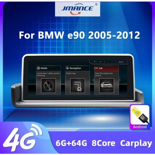 JMANCE 10.25" Car Multimedia Radio Android 10.0 For BMW 3 Series E90/E91/E92/E93 2005-2012 Car Stereo GPS Navigation Head Unit