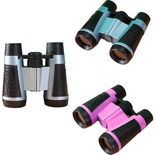Binoculars HD 6x Telescope Rubber Children Colorful Telescope Fixed Zoom Anti-Skid Portable Field Glasses Gifts For Children