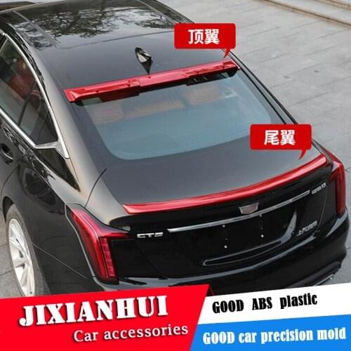 For Cadillac CT5 Spoiler 2018-2020 Cadillac CT5 Spoiler B-W ABS plastic Material Car Rear Wing Color Rear Spoiler