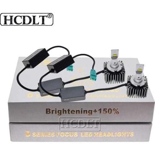 HCDLT 1 Set RS No Error Canbus D1S D2S D2R D4S D4R D5S D8S D3S LED Headlight 100W High Power D1 D2 D3 D4 Auto LED Headlamp Bulb