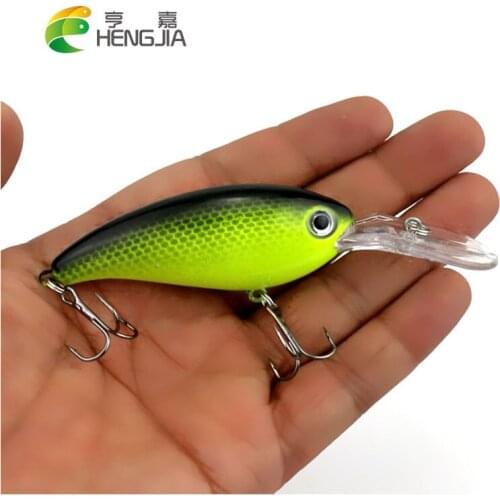 HENGJIA 1pc crankbaits wobblers hard baits artificial pesca fishing lures diving swimbaits fishing tackles