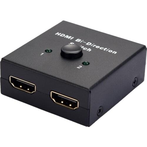 4K HDMI-compatible Switcher Splitter 2 In 1 1 To 2 Bi-Direction HDMI AB Switch Splitter 1080P 3D Video Audio Selector for PS4/5