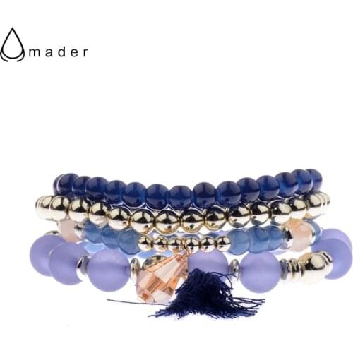 Amader Fashion 4Pcs/S Womens Bracelet Set Top Quality 5 Colors Summer Charm Bracelet Jewelry For Women Free Shipping HXB005