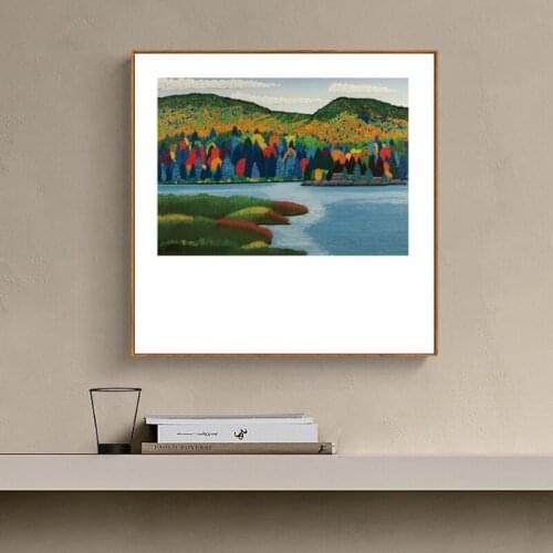 Nordic style Cuadros Wall Art poster Canvas Painting Wall Art Prints Abstrac Landscape Nordic picture Living room decor Picture