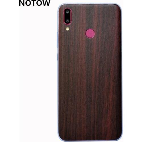 NOTOW Luxury Wood Skin Phone Sticker protective film Back Body Decal Wrap Protective for Huawei Enjoy 9/9plus Mate20/20pro/20x