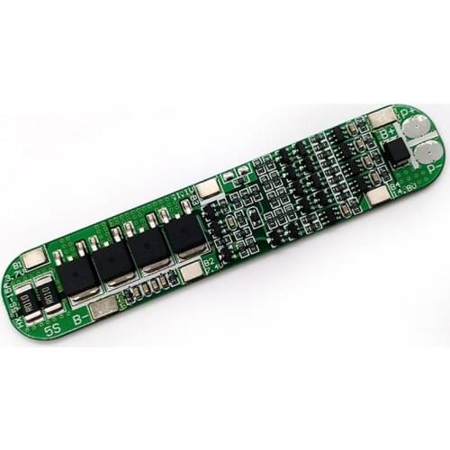 5S 18.5V 18650 Lithium Battery Protection Board Anti-overcharged over-discharge 21V Solar Lighting Li-ion Lipo 5 Pack 15A 25A