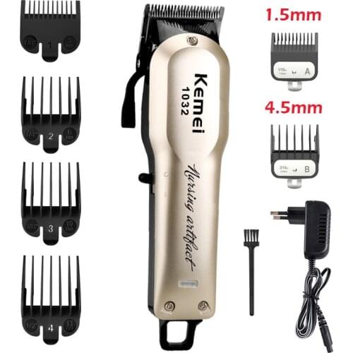 100-240V kemei professional hair clipper beard powerful hair shaving machine barber cutting hair trimmer electric razor