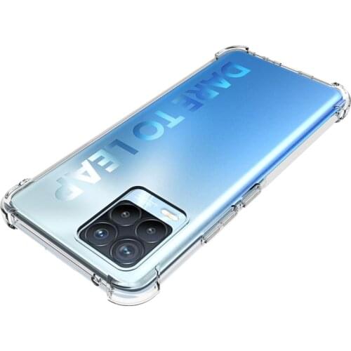On Realme 8Pro Transparent Case for Oppo Realme 8 Pro Cover Realme8Pro Luxury Silicone Clear Shockproof Phone Back Coque Shell