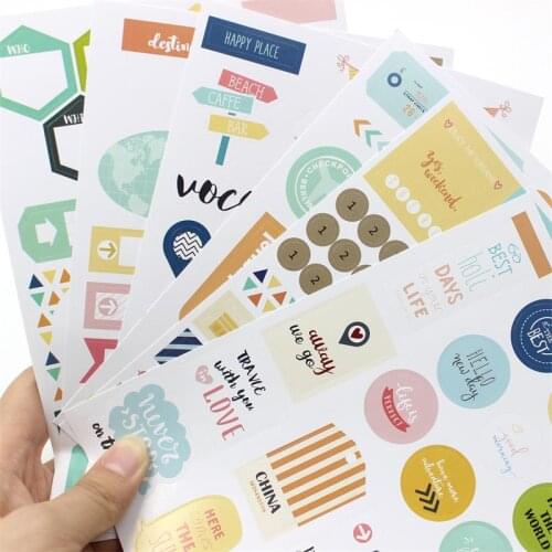 Summer Time Self- adhesive Paper Sticker for Scrapbooking/ DIY Crafts/ Card Making Decoration