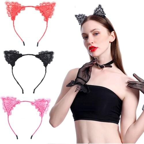 Couples Flirting Toys Sexy Cat Ear Head Bands Fashion Hairband Sexy Headband Party Exotic Accessories Sex Games for Women Hoop