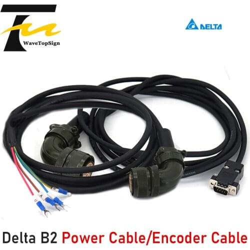 Delta B2 Servo Encoder ASDBCAEN1003/B2EN1005 Driver Connection Cable Signal Cable/ASDBCAPW1203/Power Cable