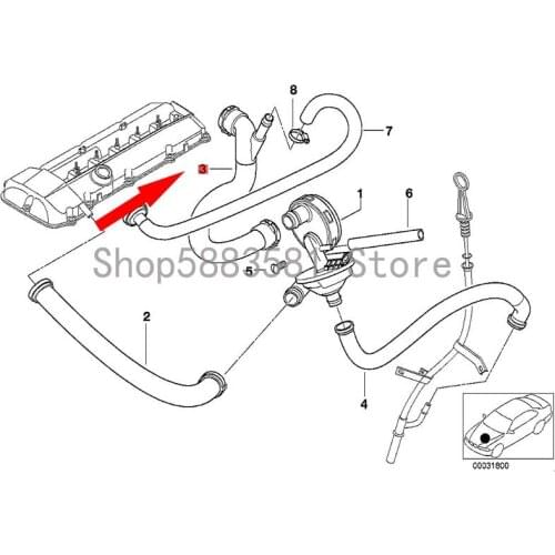 CAR water pipe connecting wire bm wE39 520I M54 E39 525I E46 323CI Engine water tank water pipe Water tank coolant hose
