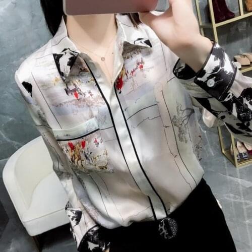 Spraying Satin Blouses