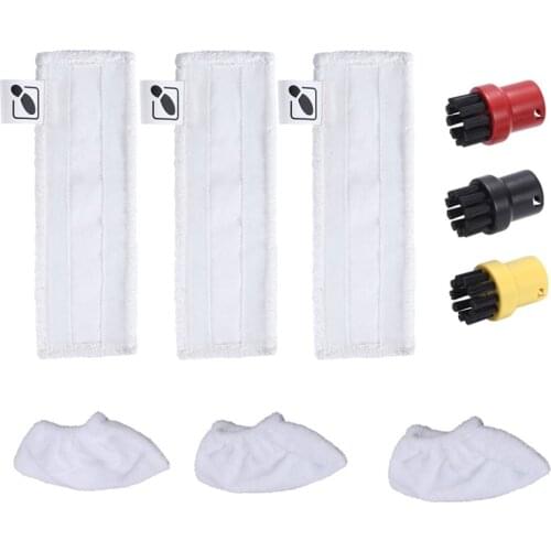 Cleaning Cloths Mop Covers Spray Cleaner Floor Cloth Pads Copper Brushes for KARCHER SC1 SC2 SC3 SC4 SC5 Steam Cleaner