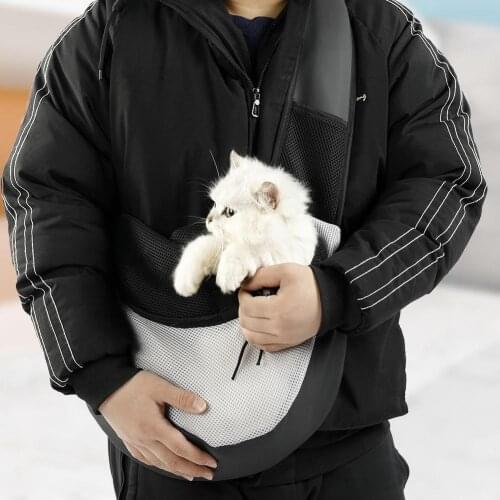 Outdoor Waterproof Cloth Puppy Cat Pet Breathable Mesh Carrier Shoulder Bag Cat Carriers Bags