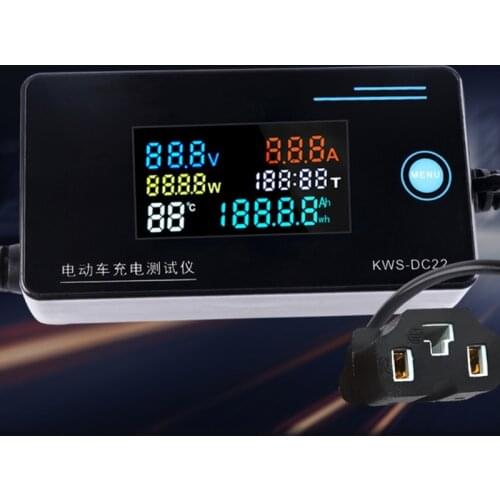 Charger Detector Li-ion Battery Voltage Current Tester for Electric Motorcycle Scooter 4-120V High Precision Tester 85AC