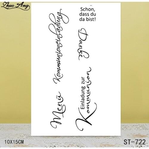 ZhuoAng Touch your mood transparent silicone stamp / stamp DIY scrapbook / photo album decorative transparent seal