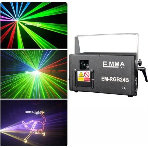 1.5w RGB Laser 3D Animation Scanner Projector ILDA DMX Dance Bar Disco DJ Event effect Lighting Stage Lights Show System