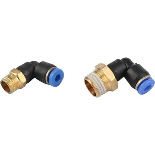 1/8" 1/4" Male Thread to 4mm Pipe Interface Slip Lock Quick Connector Garden Misting System Adapters Pneumatic Coupling 3Pcs