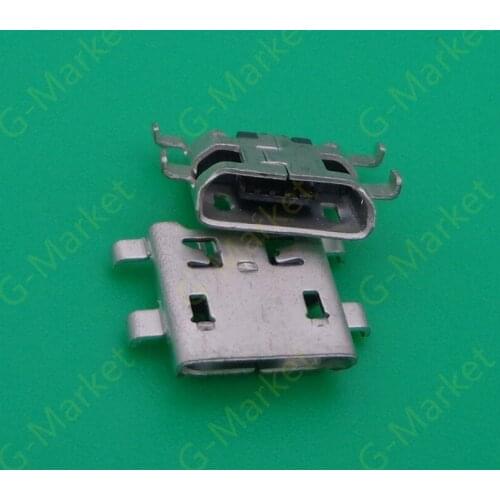 10PCS Micro USB Jack connector For Pournelle PLOYER MOMO mini P707 Charging Socket Sink type Oblique mouth