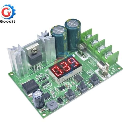 10A 12V-60V 600W DC Motor Speed Controller PWM Regulation Pulse width Board LED Digital button Switch Control Module 24V 48V