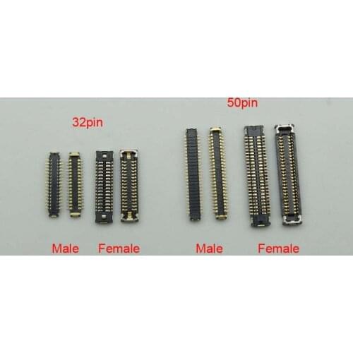 1pc USB Charging Port FPC connector For Huawei P30 Pro P30Pro charger Logic on motherboard mainboard flex cable 50pin 32pin