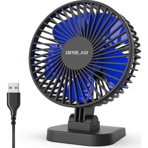 3-Speed Mini USB Desk Fan Better Cooling Perfect Strong Airflow Whisper Quiet Portable Fan for Desktop Office Air Cooler Fan
