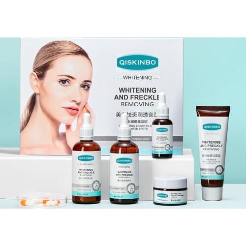 Whitening face serum Nicotinamide cream Moisturizing 5 pcs skin care set