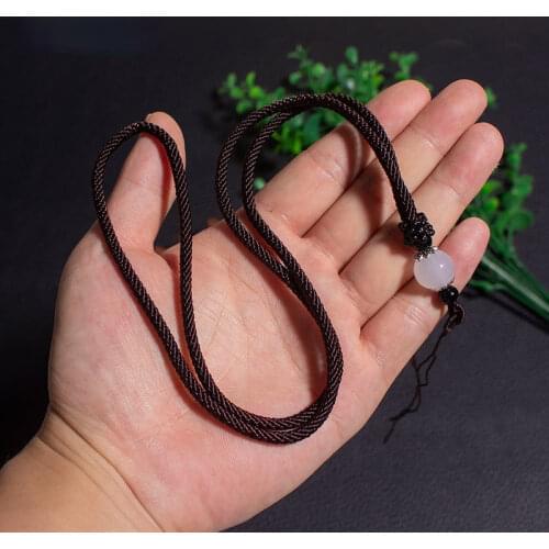 DIY Accessories Hand-woven Jade Wire Rope Hanging Natural Agate Stone Necklace Rope Jade Jade Pendant Rope