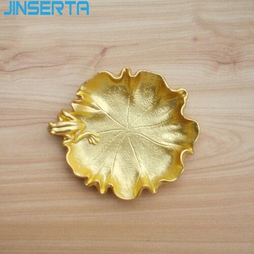 JINSERTA Antique Copper Storage Tray Tea Coffee Milk Tray Anti-slip Coaster Handmade Home Hotel Restaurant Decorative Tray