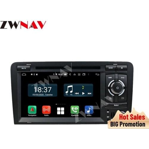 128GB Android 10 Screen Car Player For Audi A4 2002 2003 2004 2005 2006 2007 2008 GPS NAVIGATION Auto Audio Radio IPS Head Unit