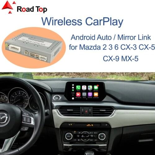 Wireless Apple CarPlay Android Auto Interface for Mazda 2 3 6 CX-3 CX-5 CX-9 MX-5 Mazda2 Mazda3 Mazda6 CX3 CX5 CX9 2014-2020