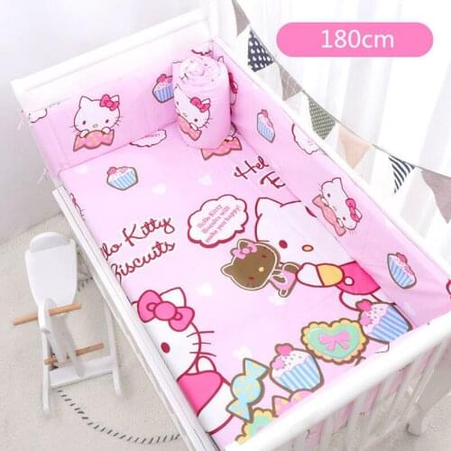 Baby Bumpers Cotton Cartoon Infant Newborn Bed Thicken U-Shaped Pad Crib Cushion Cot Protector Pillows Bedding Child Room Decor