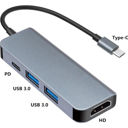 Thunderbolt 3 Dock 4 in1 USB-C to HDMI Adapter Type C USB 3.0 Splitter Thunderbolt 2 For Macbook Adapter Laptop Accessories